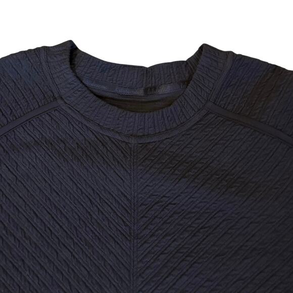 Lululemon Textured Ribbed Long-Sleeve Black Dress – Size Unknown (Fits S–M) - Picture 3 of 8